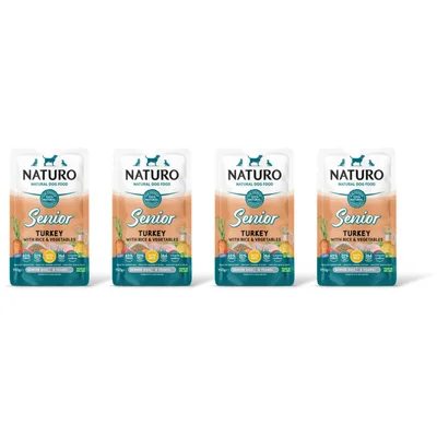 Naturo Senior turkey & rice 4-pack