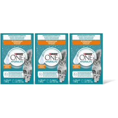Purina ONE Hydralife met kipsmaak 3-pack
