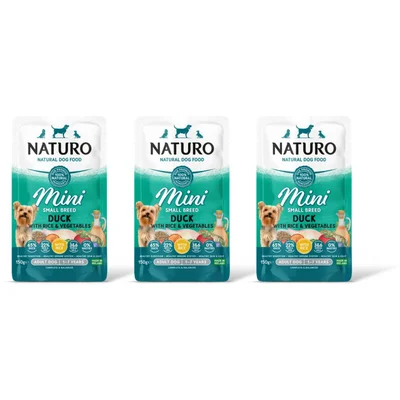 Naturo Adult mini duck & rice 3-pack