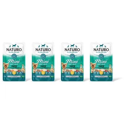 Naturo Adult mini duck & rice 4-pack