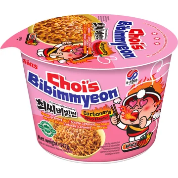 Choi's Bibimmyeon Instant Tarwenoedels Carbonara Pittige Smaak 127g