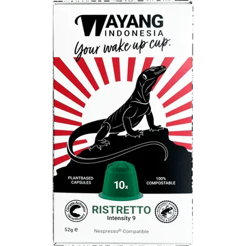 Wayang Koffiecups Ristretto 10 stuks