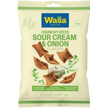 Wasa Crunchy Bites Sour Cream & Onion 100g