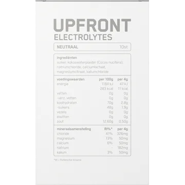 Upfront Electrolytes sticks neutraal 10 Stuks