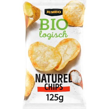 Jumbo Biologisch Naturel Chips 125 g