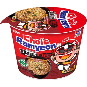 Choi's Ramyeon Instant Tarwenoedels Pittige Smaak 107g