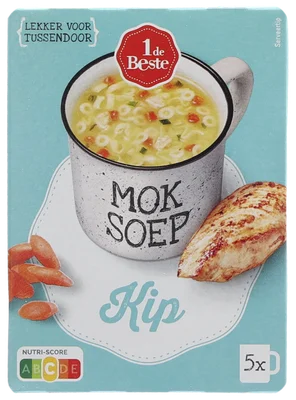 1 de Beste 1 kop soep kip 5 st.