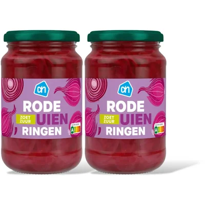 AH Rode uienringen zoetzuur 2-pack