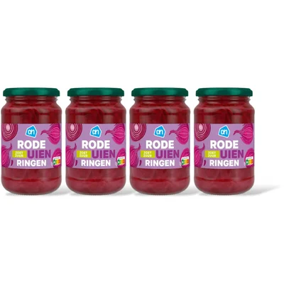 AH Rode uienringen zoetzuur 4-pack