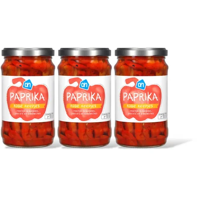 AH Paprika rode reepjes 3-pack