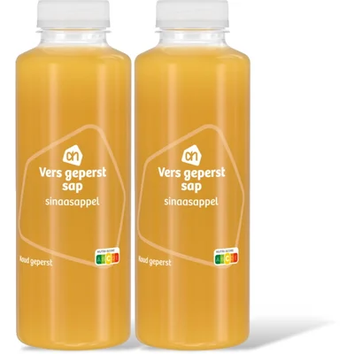 AH Vers geperst sap sinaasappel 2-pack