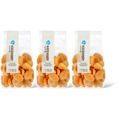 AH Gewelde gedroogde abrikozen 3-pack