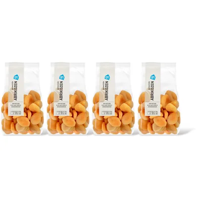 AH Gewelde gedroogde abrikozen 4-pack