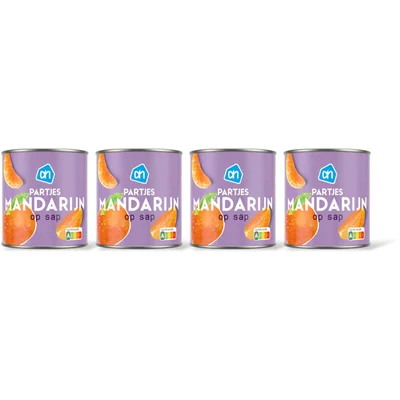 AH Partjes mandarijn op sap 4-pack