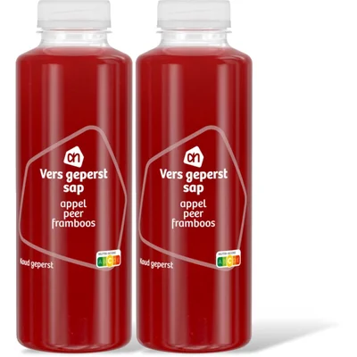 AH Vers geperst sap appel peer framboos 2pk
