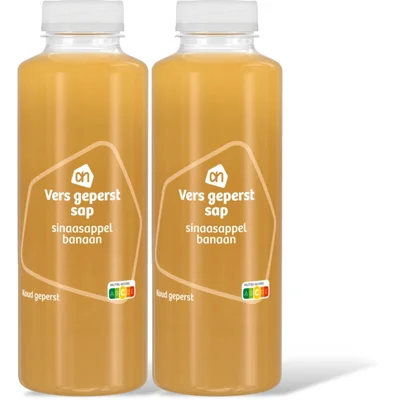 AH Vers geperst sap sinaasappel banaan 2-pk