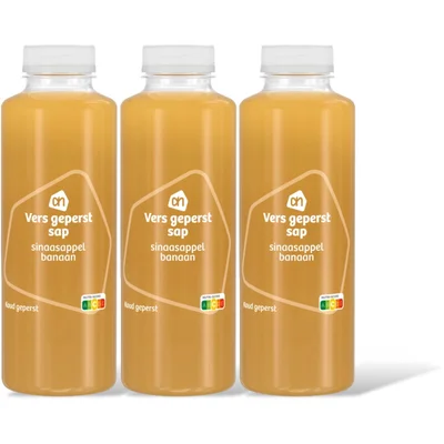 AH Vers geperst sap sinaasappel banaan 3-pk