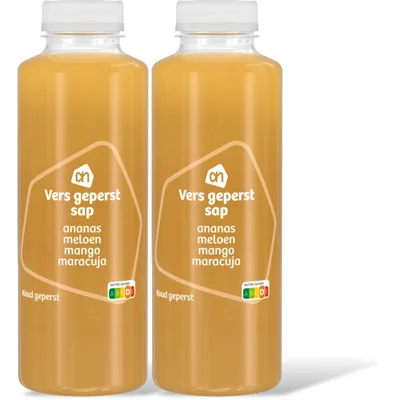 AH Vers geperst sap ananas meloen mango 2pk