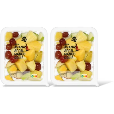 AH Verse ananas, appel, mango en druif 2-pk