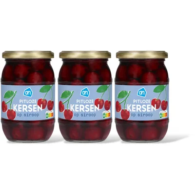 AH Pitloze kersen op siroop 3-pack