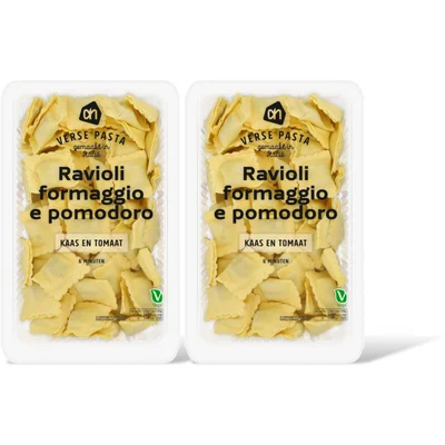 AH Verse ravioli formaggio e pomodoro 2-pck