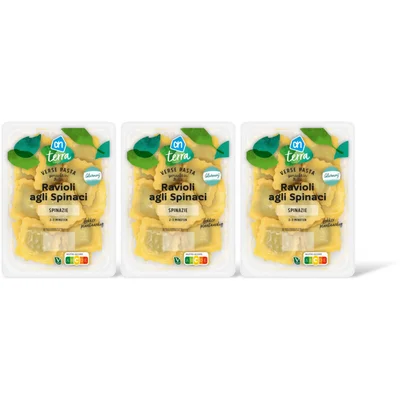 AH Terra Plantaardig ravioli agli spinaci 3-pack