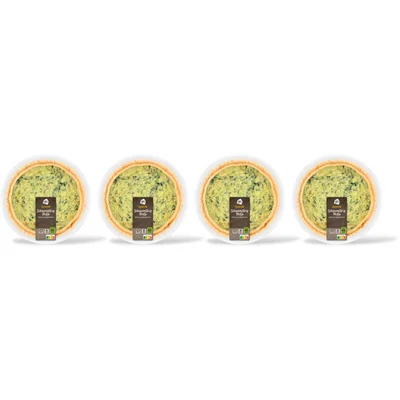 AH Quiche kip pesto spinazie 4-pack