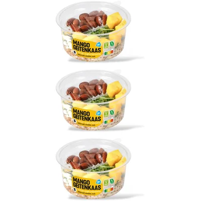 AH Kleine salade mango geitenkaas 3-pack