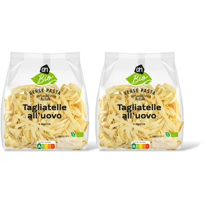 AH Biologisch Verse tagliatelle all' uovo 2-pack