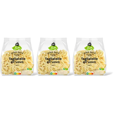 AH Biologisch Verse tagliatelle all' uovo 3-pack