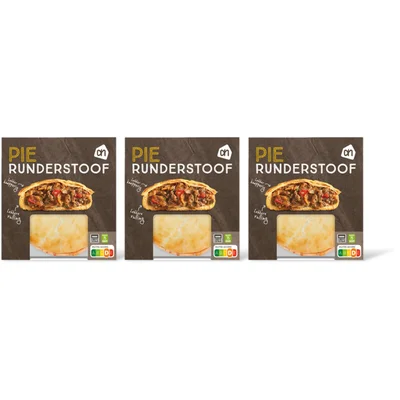 AH Pie runderstoof ui 3-pack