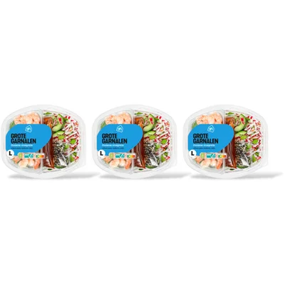 AH Maaltijdsalade garnalen 3-pack