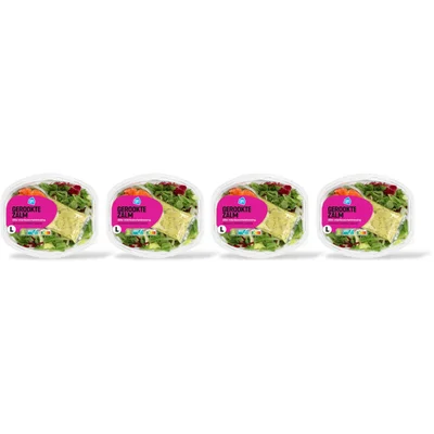 AH Maaltijdsalade gerookte zalm 4-pack