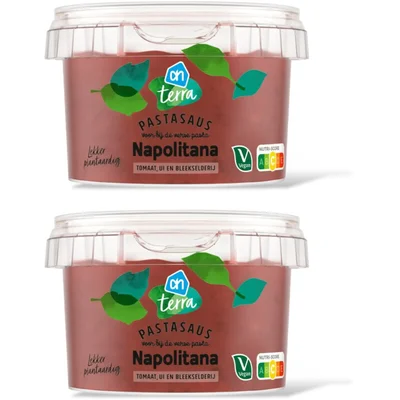 AH Terra Plantaardig pastasaus napolitana 2-pack