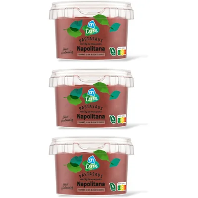 AH Terra Plantaardig pastasaus napolitana 3-pack