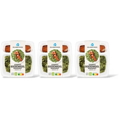 AH Hollands stamppot boerenkl rookworst 3pk