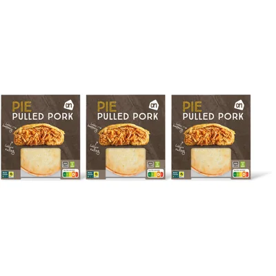 AH Pie pulled pork 3-pack