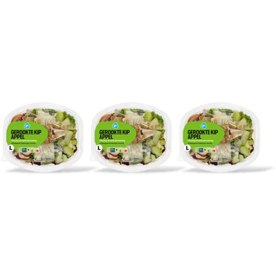 AH Maaltijdsalade gerookte kip appel 3-pack