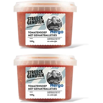 Streeckgenoten Tomatensoep met gehaktballetjes 2-pack