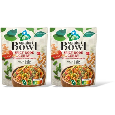 AH Terra Comfort bowl spicy rode curry 2-pack