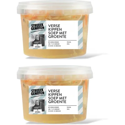 Streeckgenoten Kippensoep met groente 2-pack