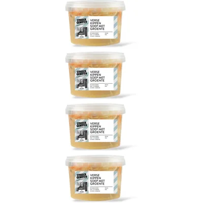 Streeckgenoten Kippensoep met groente 4-pack