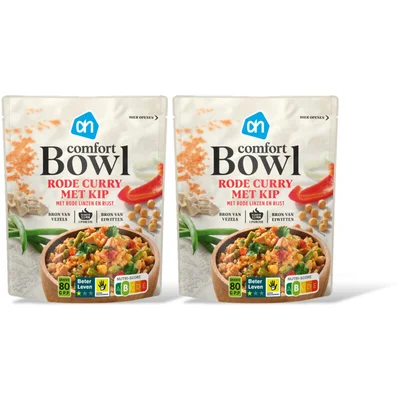 AH Comfort bowl rode curry met kip 2-pack