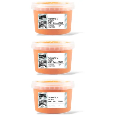Streeckgenoten Tomatensoep met balletjes 3-pack