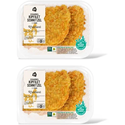 AH Scharrel krokante kipfiletschnitzel 2-pk