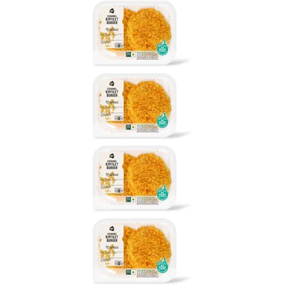 AH Scharrel krokante kipfiletburger 2st 4pk