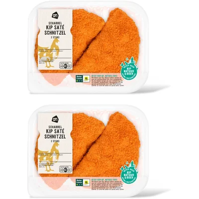 AH Scharrel kip sate schnitzel 2 stuks 2-pk