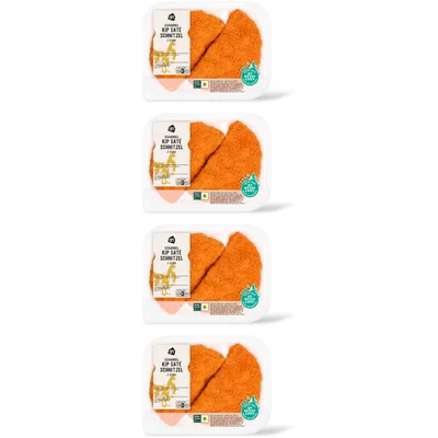 AH Scharrel kip sate schnitzel 2 stuks 4pk