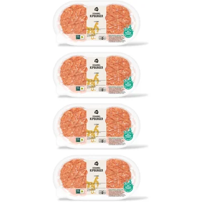 AH Scharrel kipburger 2 stuks 4-pack