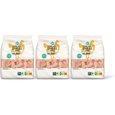 AH Scharrel kipfilet stukjes roerbak 3-pack